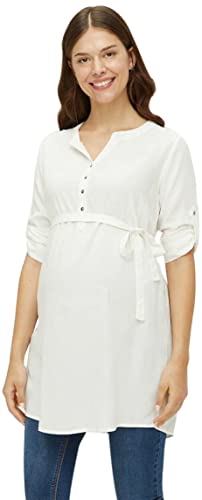 Mamalicious NOS Mlmercy 3/4 Woven Tunic Noos Eco, Snow White, S para Mujer Cover
