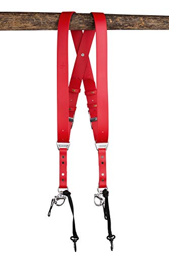 HoldFast Gear Money Maker Vegan 2 Camera Harness (Red, Small)