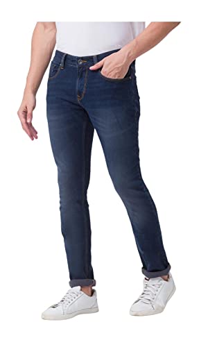 Image of Spykar Men's Slim Fit Low Rise Casual Jeans