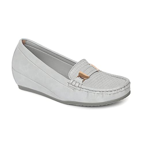 Image of Marc Loire Women Comfortable Loafer Mules Ballet Wedge Heels Footwear