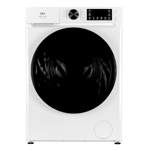 SIA SWM121400W Freestanding 12kg Washing Machine 1400 RPM 14 Programs A Energy Rating BLDC Inverter Motor LED Display 3-24hr Timer Delay 2 Year Manufacturers Guarantee White