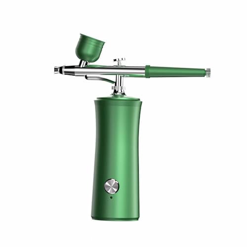 Image of Airbrush Set, Professional Facial Makeup Airbrush Gun Kit USB Rechargeable Air Brush Pen for Makeup Skin SPA Art Nail Painting Tattoo Manicure Cakes DIY, with 3 Capacity Cups