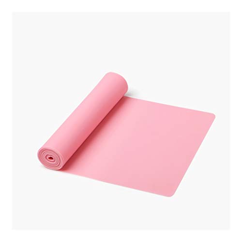 LIQIN Yoga Yoga Elastic Band Fitness Women And Men Pull Stretch Pull Bar Slimming Resistance Rope Open Back And Shoulder Training Thin Back Shoulders High-strength Stretch (Color : Pink)
