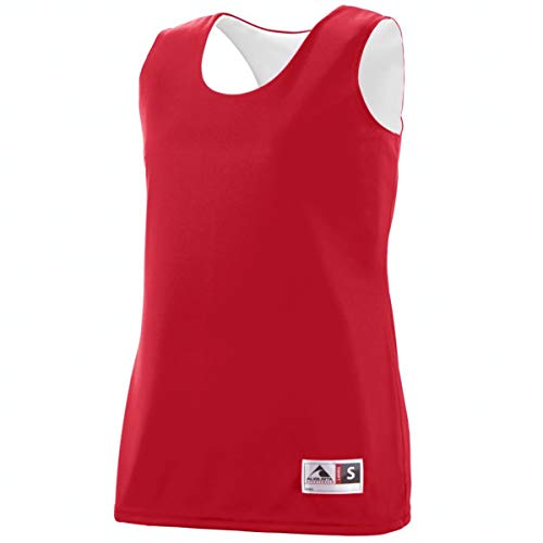 Augusta Sportswear Augusta Ladies Reversible Wicking Tank, Red/White, Medium