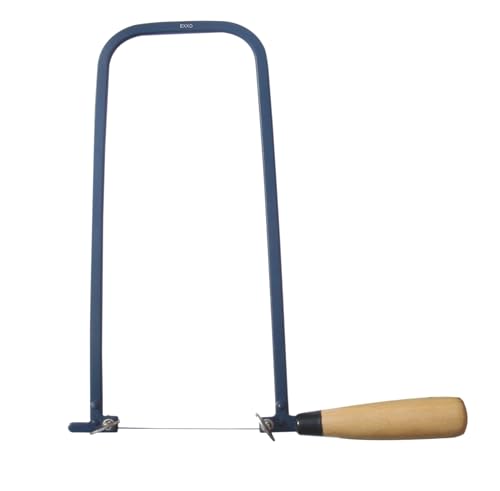 EXXO Fretsaw Deep Throat with Blade, 5 Rectangular HSS Blade, 11-1/2 Depth of Cut