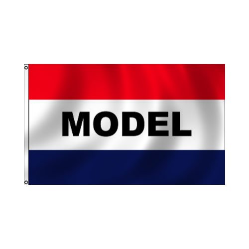 Attention Message Flag Model 3X5 Foot Nylon (R, W, B)
