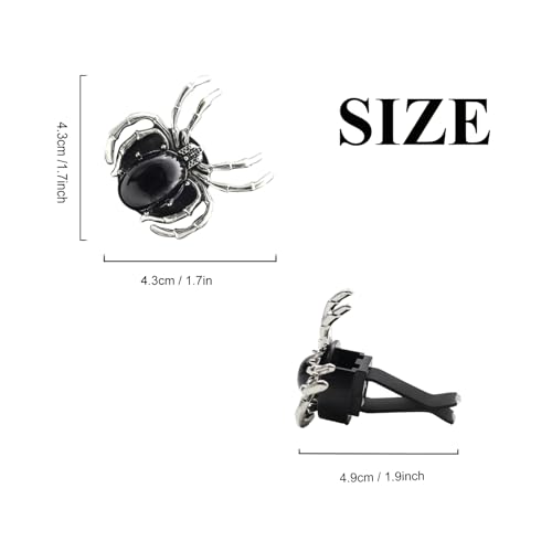 Image of ORIESSE Spider Air Vent Clip,Gothic Car Air Freshener,Black Car Decor for Teens Women,Refillable Essential Oils and Perfume Diffuser