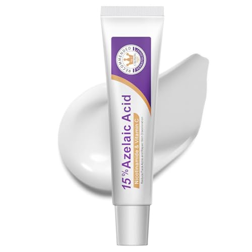 Nigwedete 15% Azelaic Acid Acne Cream for Acne-Prone Skin Lightweight Acne Spot Care Serum with Niacinamide & Salicylic Acid Helps Reduce Pimples Uneven Skin Tone Redness & Blemishes 20g