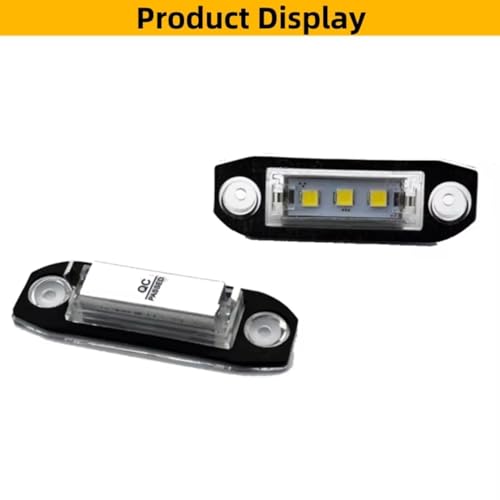 Luz de matrícula para coche Volvo V50 S80 XC90 bombillas traseras homologadas 2 piezas 3