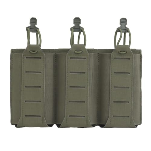 Pochette triple élastique légère pour fixer vos accessoires sur casque Molle