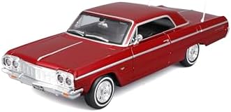 Maisto 1:24 Assembly Line 1964 Chevrolet Impala SS, Metallic Red