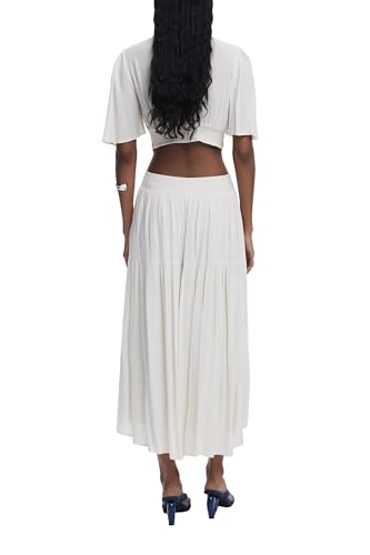 Image of Desigual Women's Embroidered Cut-Out Dress