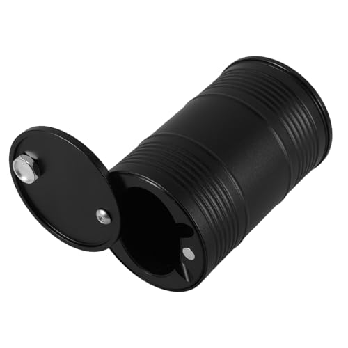 Hohopeti Cenicero para Coche Tapa y Aleación de Aluminio, Accesorio Antiviento para Vehículo, Contenedor para Colillas sin Humo, Uso en Otoño E Invierno para Viajeros