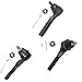 Detroit Axle - Front 11pc Suspension Kit for 1997-2006 Jeep Wrangler TJ, 4 Ball Joints 3 Tie Rods 2 Sway Bars 1 Drag Link 1 Track Bar 1998 1999 2000 2001 2002 2003 2004 2005 Replacement
