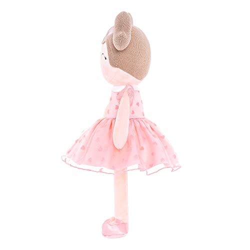 Gloveleya Baby Doll Baby Girl Gifts Soft Toy Plush Dolls Pink Flocking Heart Girl 16 Inches #TOP7
