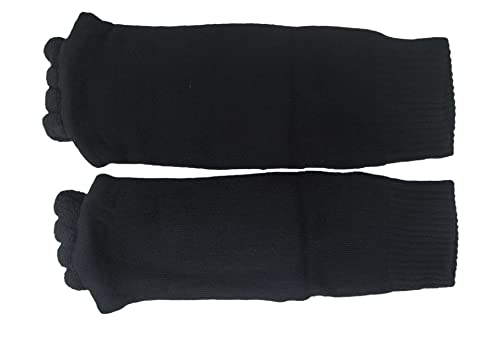 Homrap Meias femininas separadoras de dedos sem dedos para ioga, academia, massagem, alívio da dor,