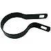 Black Coated Chain Link Tension Band, Durable Steel Chain Link Fence Hardware, Rust-Resistant, Easy Install, Includes Required Bolt (10, 1-3/8