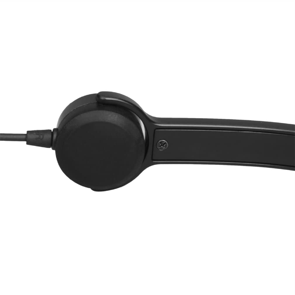 Écouteurs De Conduction Osseuse, Oreille Ouverte Dual Écoute Casque De Sport Câblé avec Micro, Têtes De Tête Légers, Adapté Aux Personnes Âgées,Noir