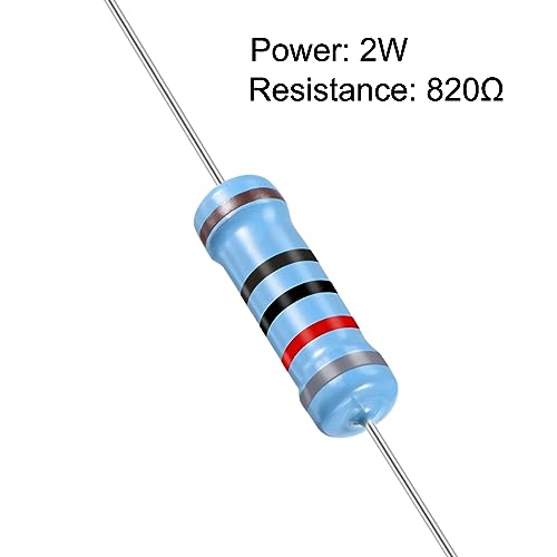 Résistance 820 Ohm 2W tolérance 1% composant électronique axial - 2