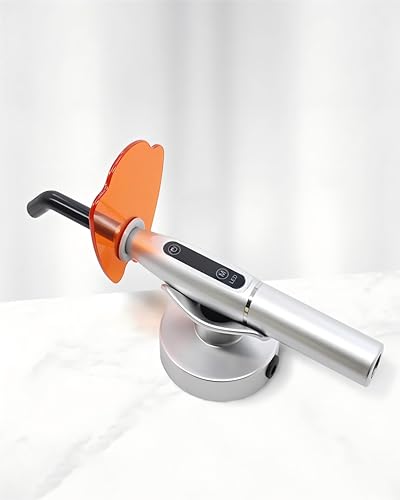 Handheld UV Light with Stand Mini Portable Cordless Lamp with LCD Display Eye-Protective Cover White JU-K1-836545