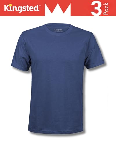Image of Kingsted T-Shirts for Men Pack - Royally Comfortable - Super Soft Premium Fabric - Well-Crafted Classic Tee