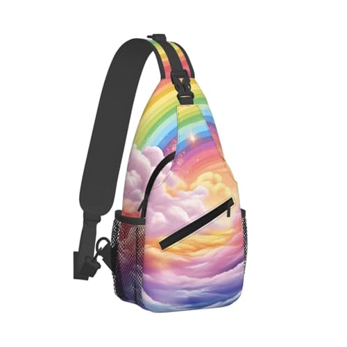 Bolso cruzado colorido para pecho para hombre y mujer miniatura 2