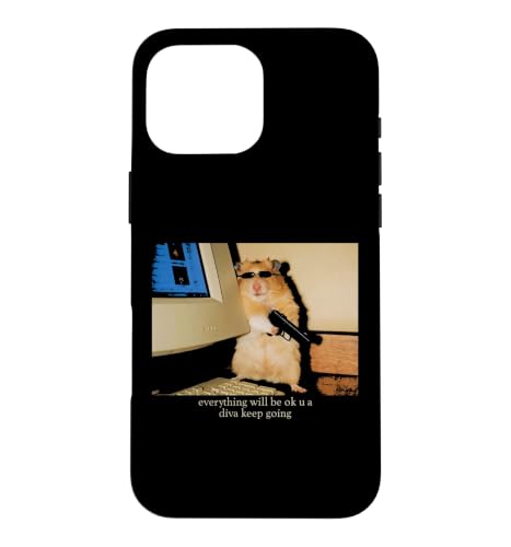 Funny Hamster Meme Agent ���`�x�[�V�������p Everything OK �X�}�z�P�[�X iPhone 16 Pro Max �p
