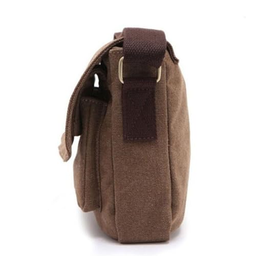 Men's Canvas Cross Body Bag Messenger Shoulder School Book Bags Travel Satchel3