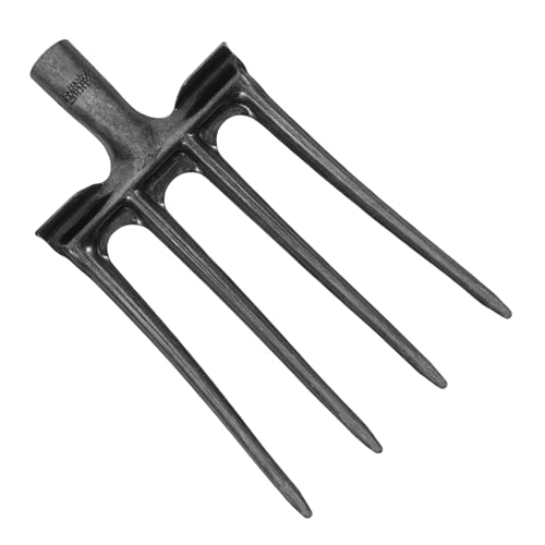 CANIGHT Tines Manure Fork Prong Garden Tool for Soil Cultivation Durable Design for Deep Soil Turning for Farmers and Gardeners Easy to Attach to Handle