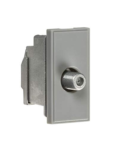 Screened SAT TV Outlet Module 25 x 50mm - Grey