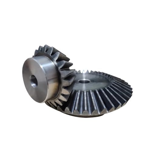 Bevel Gear Pinion Hardware Mechanical 1:2 Bevel Gear 3 Modulus Inner Hole 10mm 15Teeth +30Teeth Inner Hole 18mm 90 Degree Drive Commutation Steel Gears Steel Gears Screw M5
