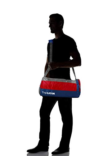 Topgator Polyester 10 inches Soft Gym Bag with Shoes Compartment - Multicolour