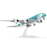 [Dimensions et matériaux] Maquette d'avion A380 à l'échelle 1/240, dimensions 30,00 × 32,00 × 6,50 cm. Fabriquée en résine de haute qualité, elle pèse environ 330 g et offre une excellente durabilité. Comprend des fenêtres transparentes évidées, des nacelles moteur et des ailes réalistes pour une expérience réaliste du modèle réduit de l'avion A380.