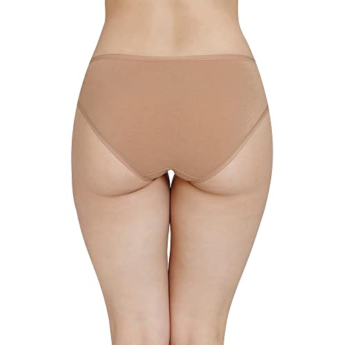 Image of Amante Solid Low Rise Cotton Bikini Panty Pack(Pack of 3)