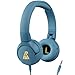 Produktbild POGS Kopfhörer Kinder mit Kabel | The Elephant | Faltbare robuste Kinder Kopfhörer ab 3 Jahren mit Lautstärkeregler, Mikrofon, Begrenzer 85 dB | Musik-Sharing Funktion | 1m 3,5mm Aux-Kabel (blau)
