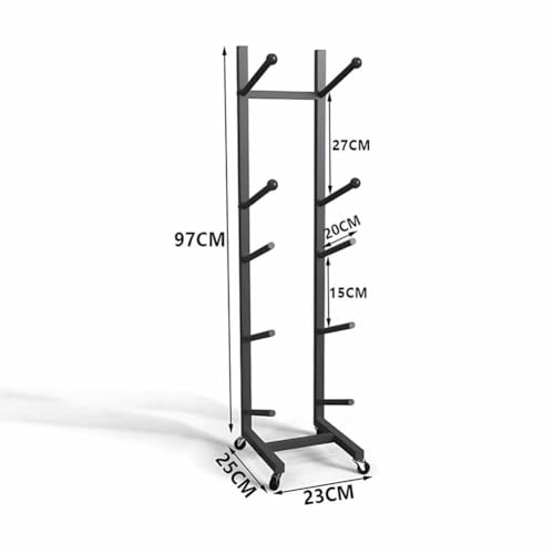 Scaffale multiuso per attrezzature sportive, organizer in metallo resistente per skateboard, snowboard, sci, scooter, soluzione salvaspazio per casa e palestra
