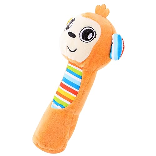 ERINGOGO 1pieza Juguete De Sonajero De Peluche Para Bebés Monito Naranja Rango De Edad Recién Nacido Estimula El Reconocimiento De Desarrollo Sensorial Para Interacción Familiar y