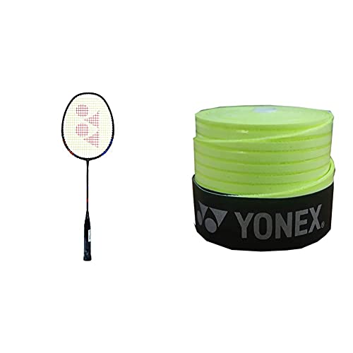 Image of Yonex Nanoray Light 18i Graphite Badminton Racquet with free Full Cover (77 grams, 30 lbs Tension)+Yonex ET 903 E Super Rubber Badminton Grip (Yellow)