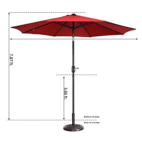 Pure Garden 659740Wep Patio Umbrella, Red #TOP1