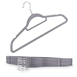 BELASTBAR & STABIL: Der Bügel kann ein Gewicht von bis zu 4,5 Kg Kleidung tragen. Inkl. Hanger für Krawatten, Gürtel, Schals & Tücher.