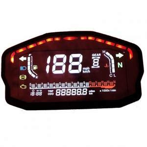 Universal Motorcycle Speedometer Tachometer Digital, Lcd Fuel Level Display Water Temperature Turn Signal For All Style Motorcycle, 2 4 Cylinder #TOP1