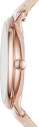 Fossil Women's Jacqueline Quartz Stainless Steel And Leather Watch, Color: Rose Gold, Blush Pink (Model: Es3988) #TOP2