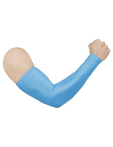 Image of NEVER LOSE Printed Arm Sleeves for Men & Women, Stretchable Breathable Compression Sports Sleeves for Gym, Cycling, Running, Driving & Outdoor Activities (Pack of 2 Pairs)
