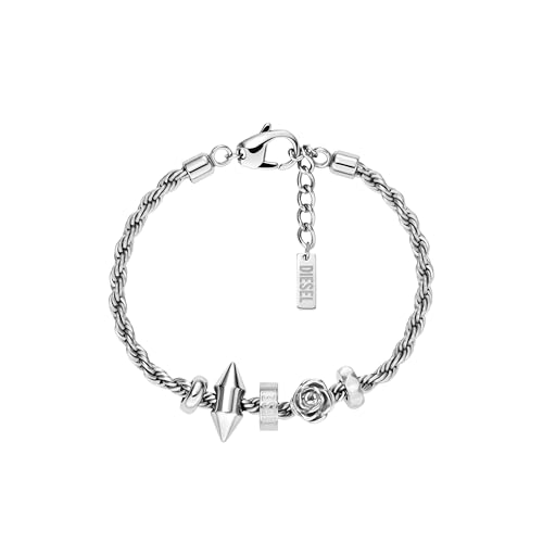 Diesel Stainless Steel Charm Bracelet (Model: DX1622040)