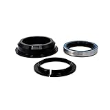 Canotto: 1-1/8 BLACKBEARING 44 MM CANOTTO 1-1/8, Serie STERZO Inferiore SEMINTEGRATA Telaio Unisex Adulto, Nero, Unica