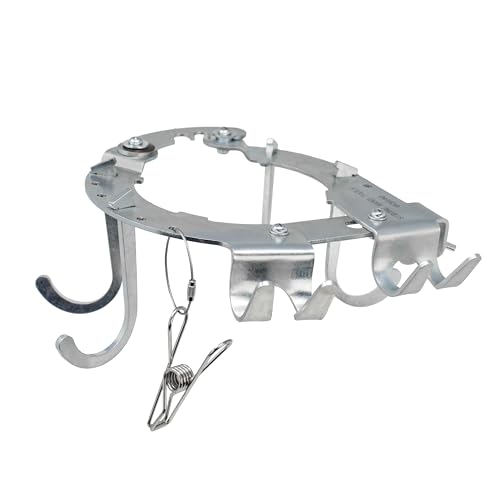 Universal Fit Gas Cylinder Accessory Hanger, 6 Multi-Purpose Hooks, 4-Point Locking, Glove Clip/Cap...