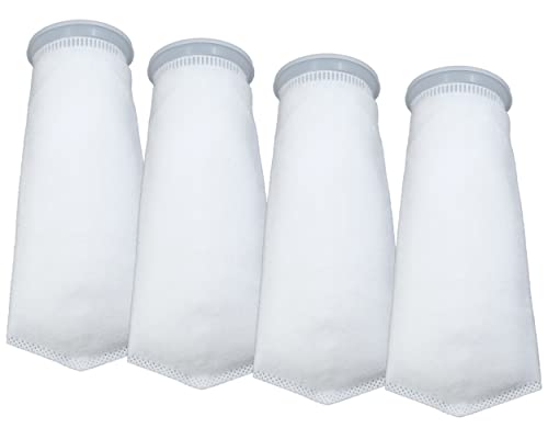 Seatorch 4 Inch Filter Socks 300 Micron -4 Inch Felt Filter Socks- Aquarium Felt Filter Bags- 4 Inch Ring By 12 Inch Long - Fits Eshopps (4 Pack) #TOP1
