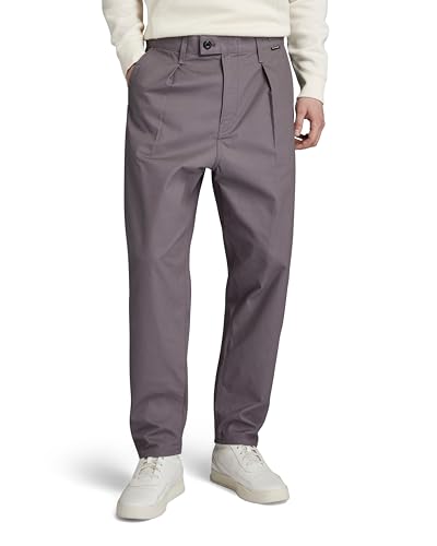 Pleated Chino Relaxed rabbit D20147-D387-G077 34W 32L uomo unisex grigio