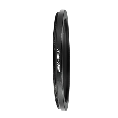 Image of 67-58mm Step-Down Ring Adapter, 67mm to 58mm Step Down Filter Ring for 62mm Lens Install 58mm ND CPL UV Camera Lens Filter(67mm-58mm)