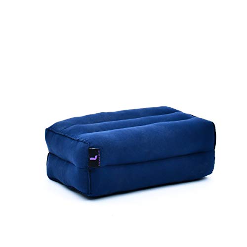 Image of Leewadee Yoga Block - Floor Cushion for Yoga Practice, Meditation Seat Cushion for Workouts Filled with Kapok